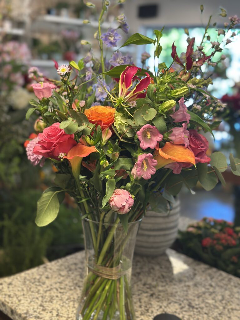 Bouquet champêtre coloré